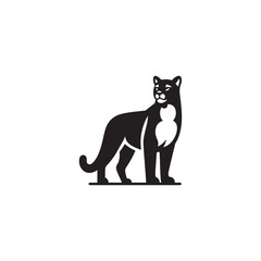 **"Powerful Cougar Vector Silhouette: Majestic Mountain Lion Design Featuring Muscular Build, Long Tail, and Stealthy Pose in Clean, Minimalist Style for Crafts and Digital Art"**
