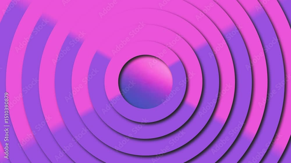 Poster colorful circles stroke shapes. computer generated 3d render