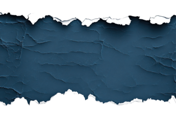 Navy blue paper isolated on transparent background