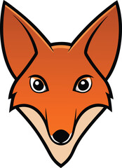 Fototapeta premium jackal head clipart vector on transparent