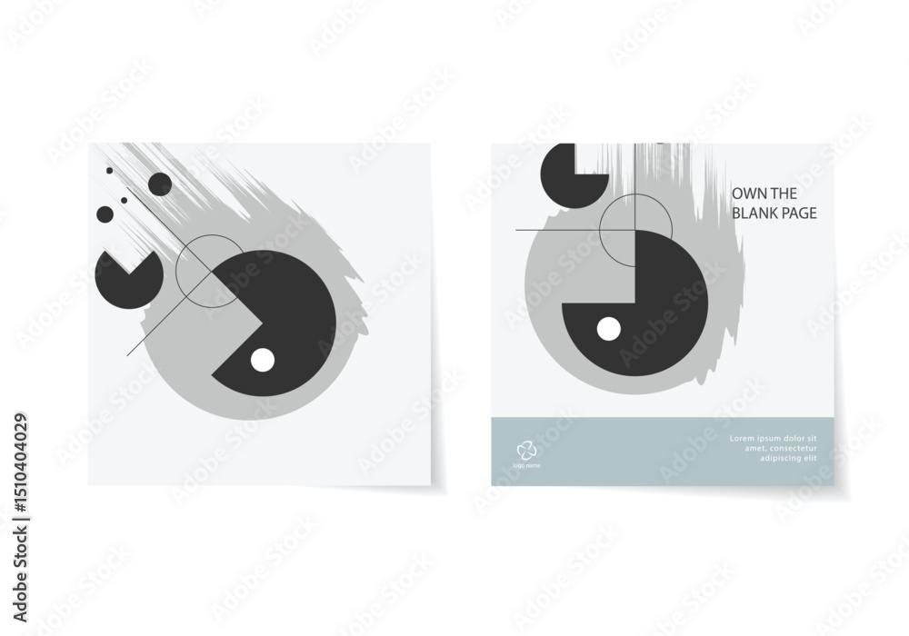 Poster abstract graphic design element . geometric background concept