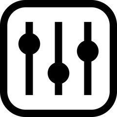 Option Icon - Simple Flat Icon Outlined 