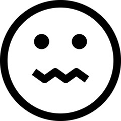 Sick Icon - Simple Flat Icon Outlined 