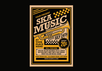 Ska Music Concert Flyer