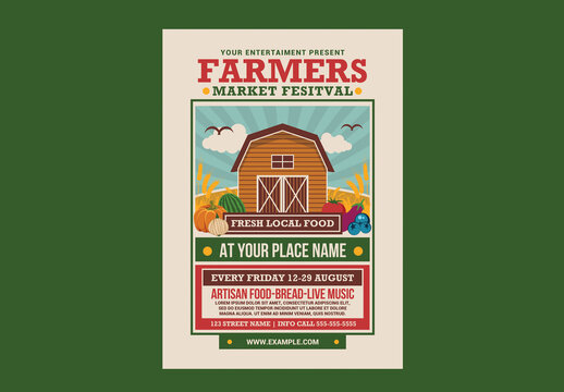 Farmer Market Festival Flyer