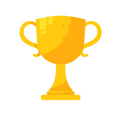 Golden Trophy Cup – Vector Icon