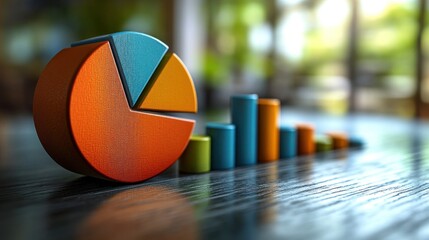 Data visualization, pie chart, bar graph