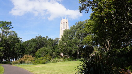 Bok Tower Gardens Icon | Historic Singing Tower & Carillon Bell Monument in Lake Wales, Florida
