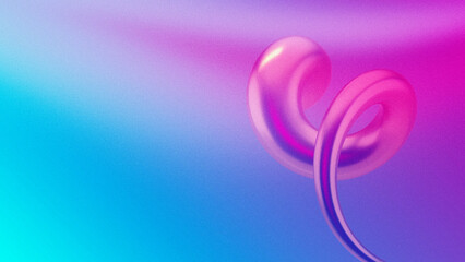 Blue and Pink Abstract Shapes Noisy Background