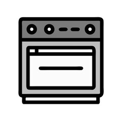 Obraz premium Oven Vector Illustration – Modern Kitchen Appliance Design