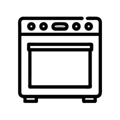 Obraz premium Oven Vector Illustration – Modern Kitchen Appliance Design