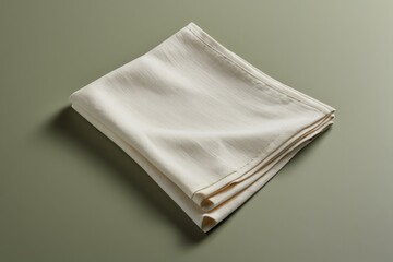 Scandinavian Style Minimal flat lay with folded white napkin