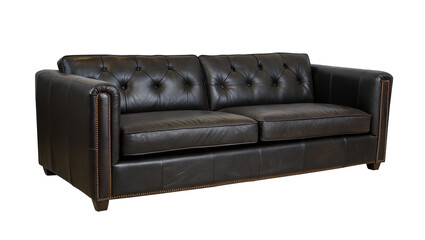 Obraz premium Heritage Black Chesterfield Sofa with Timeless Elegance