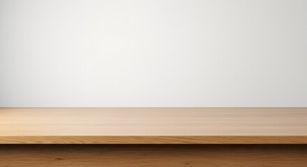 empty wooden table