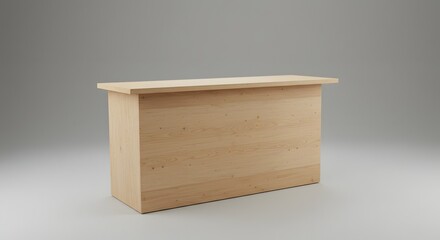 empty wooden box