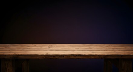 empty wooden table