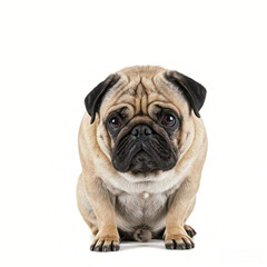 Obraz premium english bulldog puppy on white background
