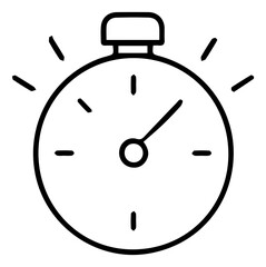 Precision Timekeeping: An Illustrative Stopwatch Icon for Timed Activities