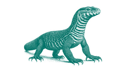 Obraz premium Ackie Monitor lizard vector