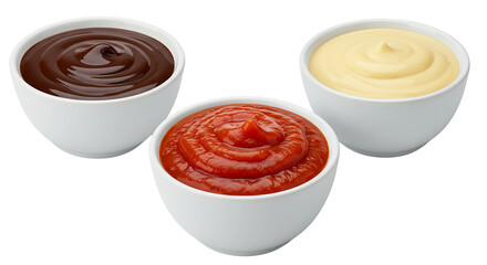 Bowls with sauces png