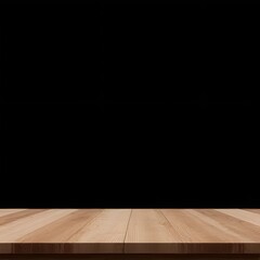 empty wooden table