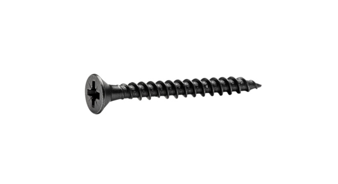 Black drywall screw