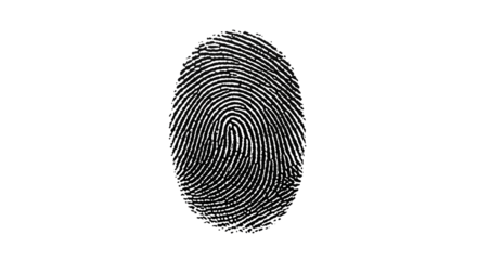 Fingerprint black png