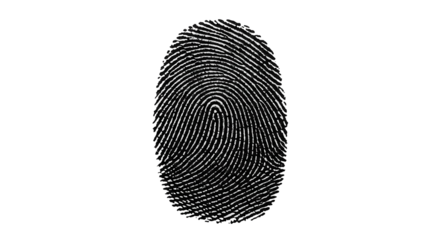 Fingerprint black png
