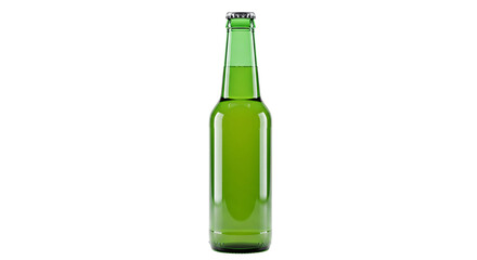 Green bottle of beer isolated on white background png