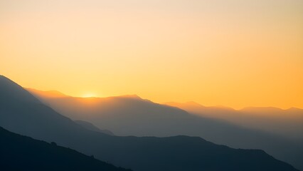 Obraz premium Misty Mountain Sunrise Landscape