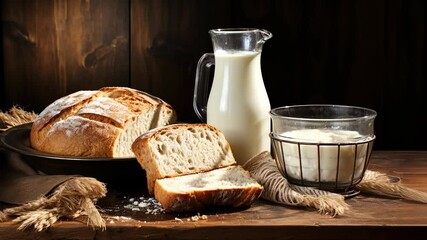 village exhibition of artisan bread, cheese, wine, dairy products. Farm products, food marketing, event catering