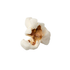 Popcorn flakes isolated on a transparent background