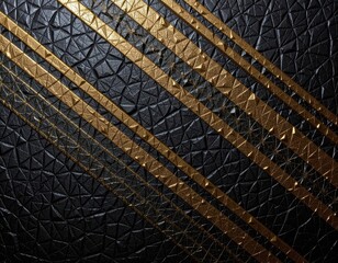 Elegant Black and Gold Geometric Texture Background Design