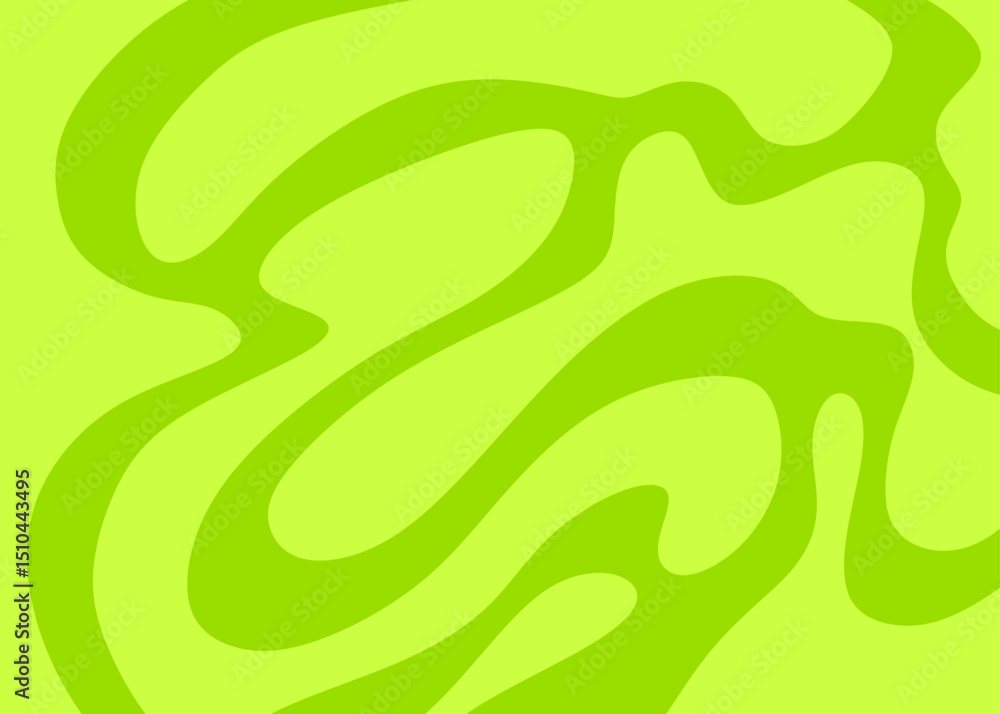 Poster abstract background with seamless wavy lines pattern
