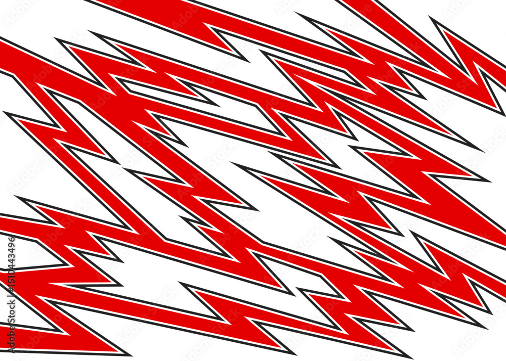 Poster abstract background with seamless diagonal zigzag line pattern