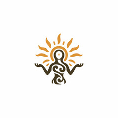 Sun goddess logo
