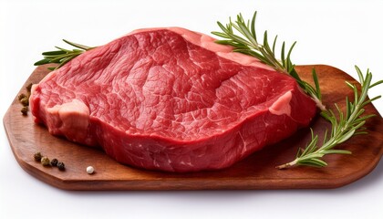 Fototapeta premium beef stea high resolution realistic photo white background