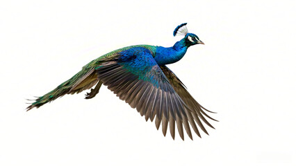 Fototapeta premium Peacock in flight