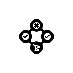 Checkout Process Vector Silhouette Icon Design