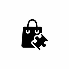 E Commerce Plugin Vector Silhouette Icon Design