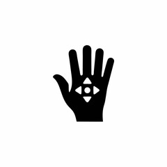 Obraz premium Gesture Control System Vector Silhouette Icon Design