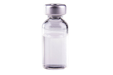 medical vial isolated on white, transparent background. png image