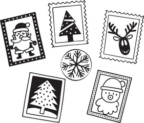 set of postage stamps