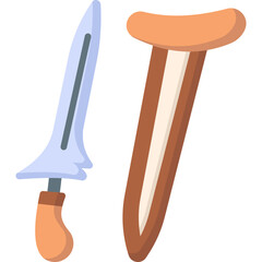 Keris Flat Icon