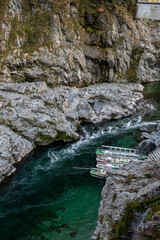 Scenic Boat Ride through Oboke Gorge in Tokushima, Shikoku, Japan