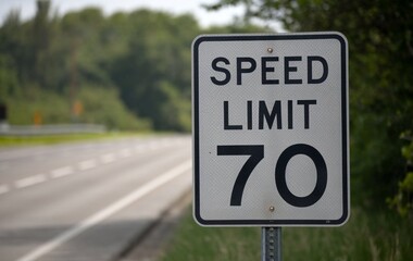 Speed Limit 70 mph Traffic Sign	