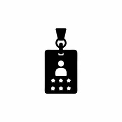 VIP Membership Badge Vector Silhouette Icon Design