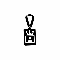 VIP Membership Badge Vector Silhouette Icon Design