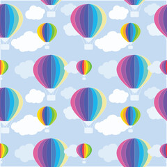seamless background with balloons