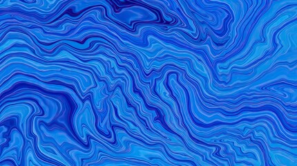 Abstract Blue Swirl Liquid Marble Texture Background